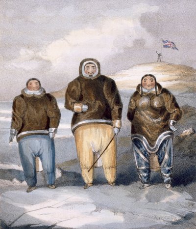 Kawalua, Tiagashu i Adlurak, 1835 autorstwa John Ross