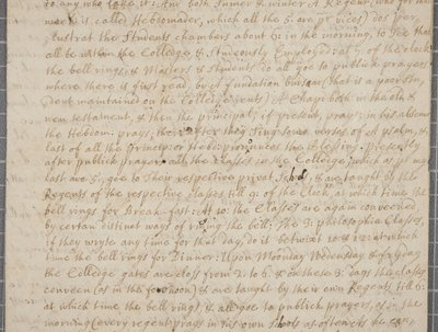 List od Johna Rowa, studenta w St Andrews, do jego wuja, 1691 autorstwa John Row