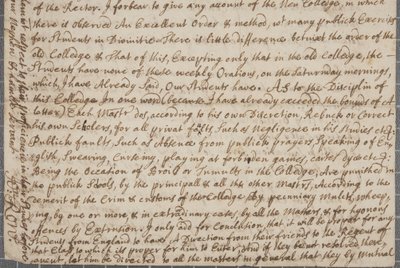 List od Johna Rowa, studenta w St Andrews, do jego wuja, 1691 autorstwa John Row
