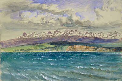 Popołudnie wiosenne, z południowym wiatrem, w Neuchâtel, 30 kwietnia 1869 autorstwa John Ruskin