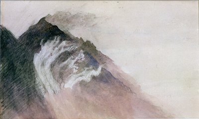 Chamonix, Mont Blanc (wc na papierze) autorstwa John Ruskin