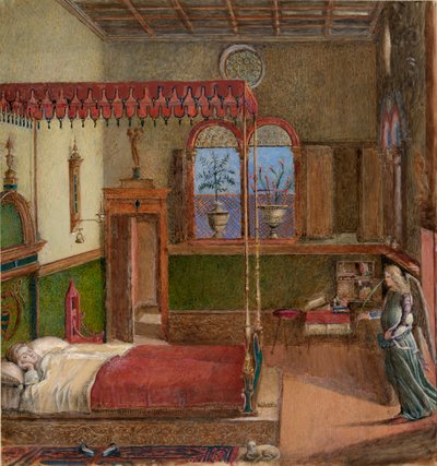 Rysunek Sen Carpaccio o Świętej Urszuli, 1876 autorstwa John Ruskin