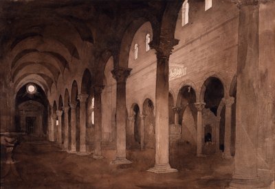 Wnętrze San Frediano, Lucca autorstwa John Ruskin