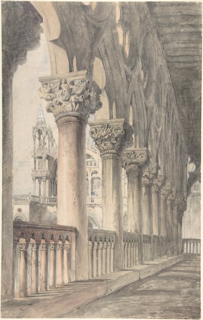 Loggia Pałacu Dożów w Wenecji autorstwa John Ruskin