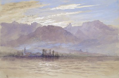Poranek na wiosnę, z północno-wschodnim wiatrem, w Vevey, maj - czerwiec 1849 lub 1 maj 1869 autorstwa John Ruskin