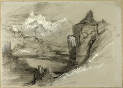Krajobraz górski autorstwa John Ruskin