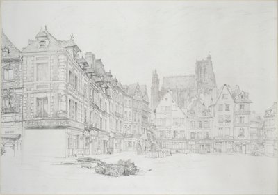 Studium szczegółów rynku, Abbeville, wrzesień - październik 1868 autorstwa John Ruskin