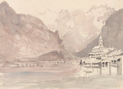 Szwajcarski krajobraz górski autorstwa John Ruskin