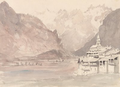 Szwajcarski krajobraz górski autorstwa John Ruskin