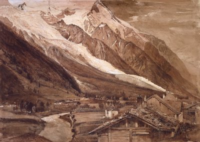 Lodowiec Bossons, Chamonix, czerwiec 1849 autorstwa John Ruskin