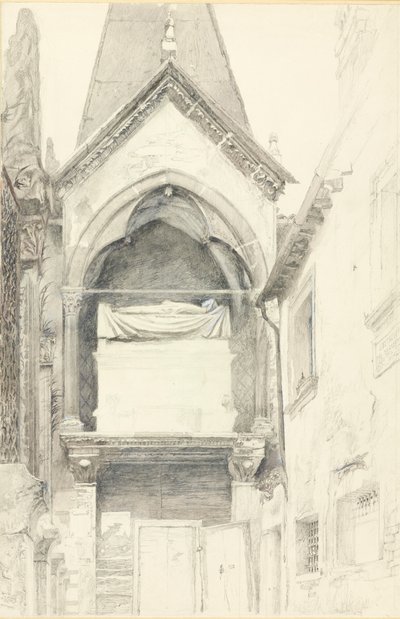 Grób Cangrande I della Scala, Werona, 28 maja - 29 czerwca 1869. autorstwa John Ruskin