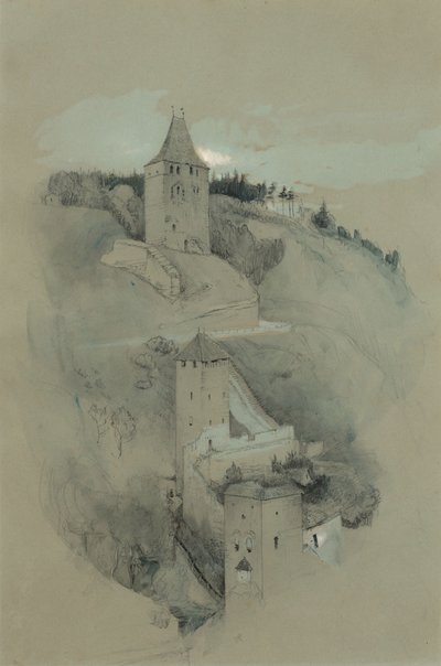 Wieże Fryburg, Szwajcaria autorstwa John Ruskin