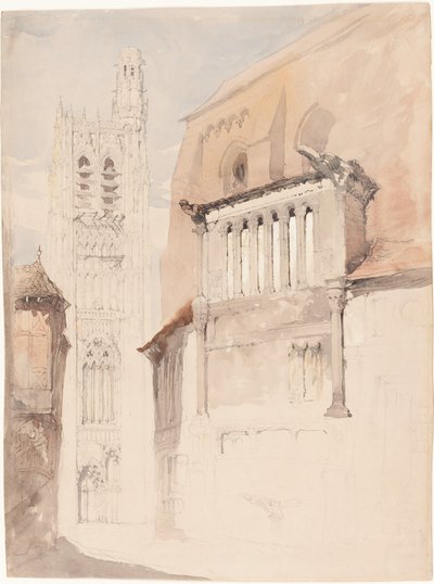 Wieża Katedry w Sens autorstwa John Ruskin