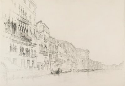 Widok z Palazzo Bembo na Palazzo Grimani, Wenecja, maj - czerwiec 1870 autorstwa John Ruskin