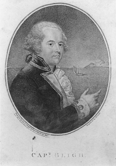Kapitan William Bligh, grawerowane przez Johna Conde (grawerowanie) autorstwa John Russell