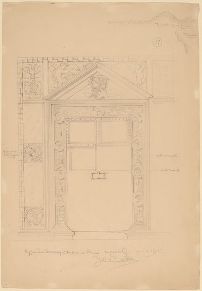 Bizantyjskie drzwi z Duomo, Rimini autorstwa John Russell Pope