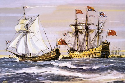 Karol II odwiedzający królewskiego księcia (w 1672 r.) autorstwa John S. Smith