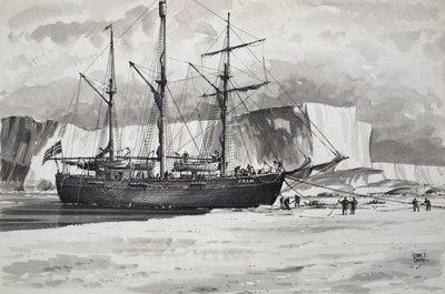 The Fram (gwasz na papierze) autorstwa John S. Smith