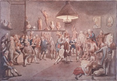 Akademicy Akademii Królewskiej w Londynie, kopia według obrazu Johanna Zoffany