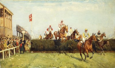 Grand National Steeplechase: Walentynkowy skok autorstwa John Sanderson Wells
