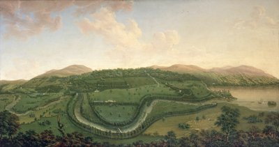 Taymouth z północy, 1755 autorstwa John Sanger