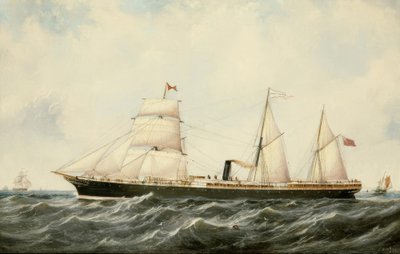 John Scott, Steamship Arratoon Apcar / Malowany, 1873 autorstwa John Scott