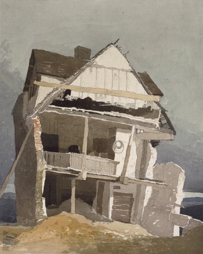 Zrujnowany dom, XIX w. autorstwa John Sell Cotman