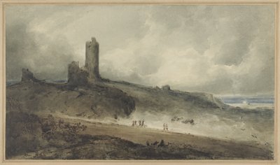 Zamek Aberystwyth (w/c na papierze) autorstwa John Sell Cotman