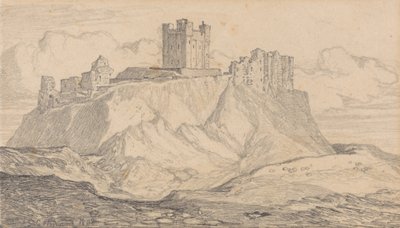 Zamek Bamborough, Northumberland autorstwa John Sell Cotman