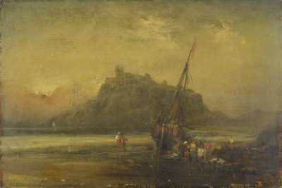 Scena na plaży (olej na papierze) autorstwa John Sell Cotman