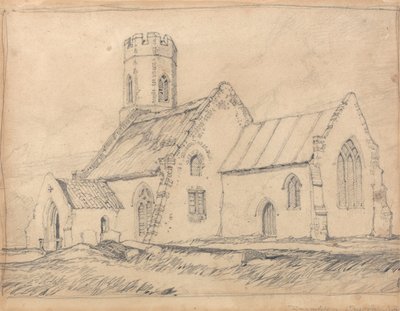 Kościół Brampton, Norfolk, od południowego wschodu autorstwa John Sell Cotman