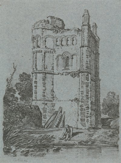 Wieża Brandsby, Yorkshire autorstwa John Sell Cotman