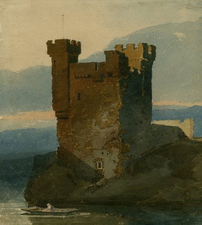 Zamek nad Wodą (ołówek, wc na papierze) autorstwa John Sell Cotman