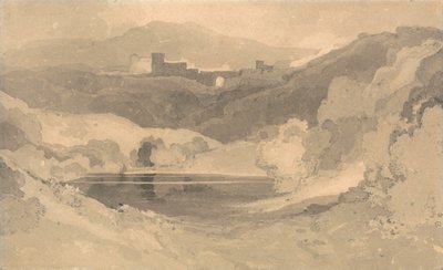 Zamek w krajobrazie autorstwa John Sell Cotman
