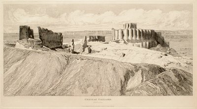 Château Gaillard (widok od północnego wschodu) autorstwa John Sell Cotman