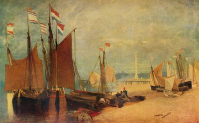 Holenderskie łodzie przy Yarmouth, Nagrody w czasie wojny, c1823 1934 autorstwa John Sell Cotman