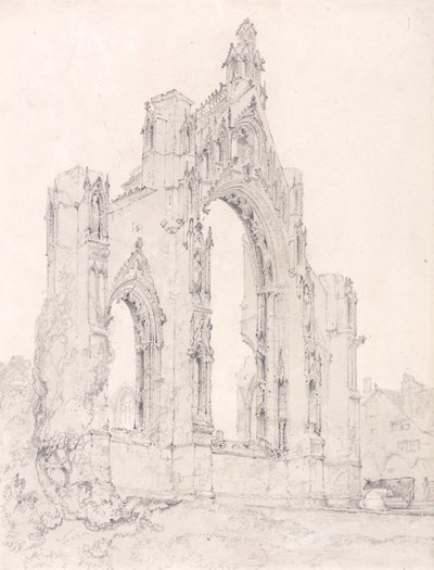 Wschodnia część kościoła Howden, Yorkshire autorstwa John Sell Cotman