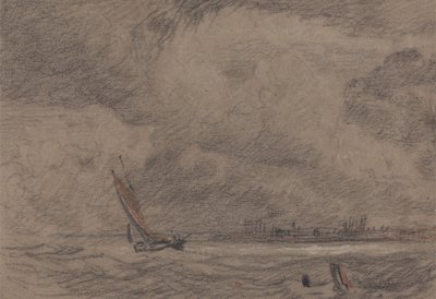 Statek rybacki u wybrzeży Yarmouth autorstwa John Sell Cotman