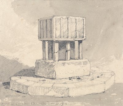 Czcionka w kościele Caister, Norfolk autorstwa John Sell Cotman