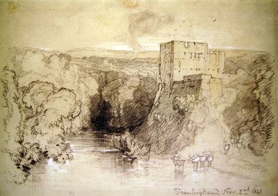 Framlingham: zamek i rzeka autorstwa John Sell Cotman
