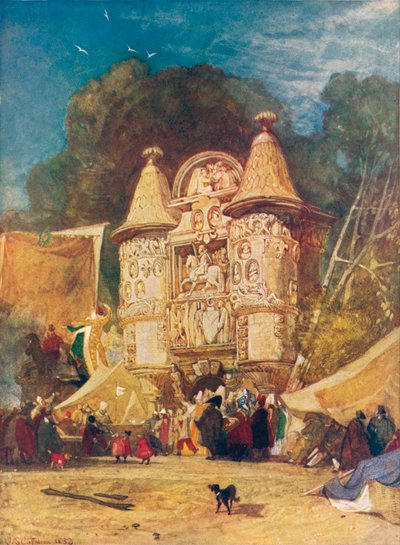 Brama opactwa Aumale, Normandia, 1832 autorstwa John Sell Cotman