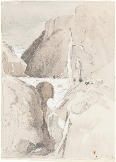 Wąwóz z pniami autorstwa John Sell Cotman
