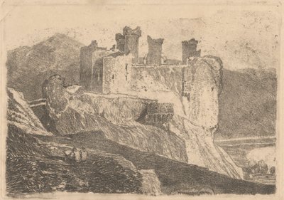 Zamek Harlechów autorstwa John Sell Cotman