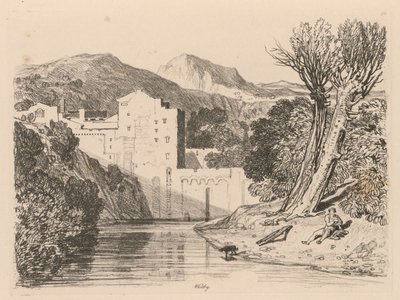 Liber Studiorum: Tablica 22, Whitby, 1838 autorstwa John Sell Cotman