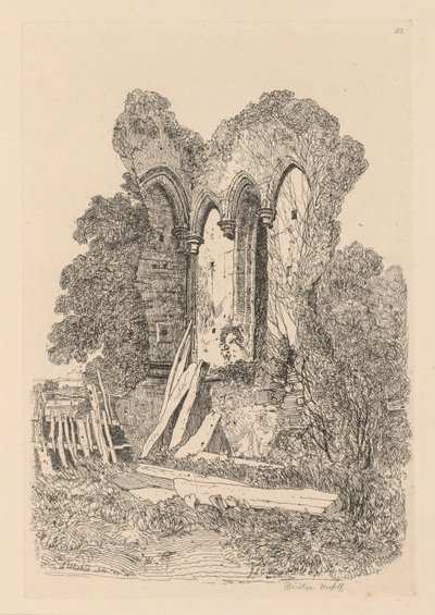 Book of Studies: Tablica 23, Ruiny w Beeston, Norfolk: No. 3 autorstwa John Sell Cotman