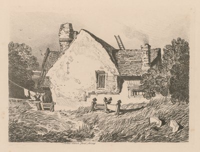 Liber Studiorum: Tablica 39, Widok na Ashdted, Surrey, 1838 autorstwa John Sell Cotman