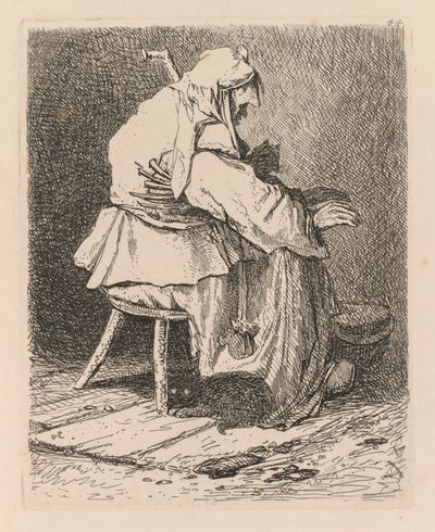 Liber Studiorum: Tablica 44, Szkic wg Rembrandta autorstwa John Sell Cotman
