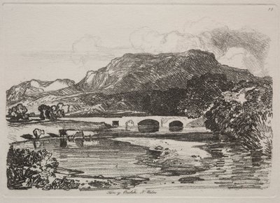 Księga Studiów: Tan y Beolch, Północna Walia autorstwa John Sell Cotman