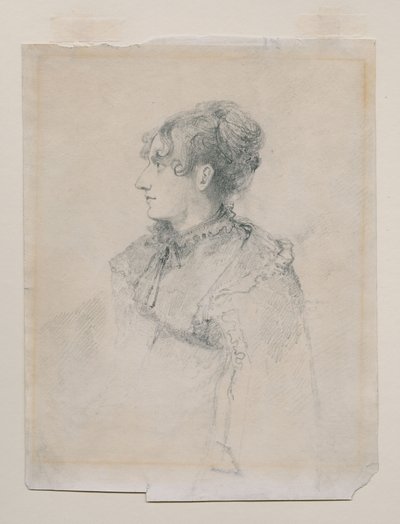 Portret pani Parr(?), siostry pani John Sell Cotman, zwany „Portret pani JS Cotman”, c.1815 (grafit i kreda na papierze) autorstwa John Sell Cotman