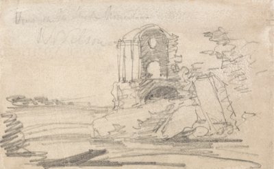 Zrujnowana świątynia według Richarda Wilsona autorstwa John Sell Cotman